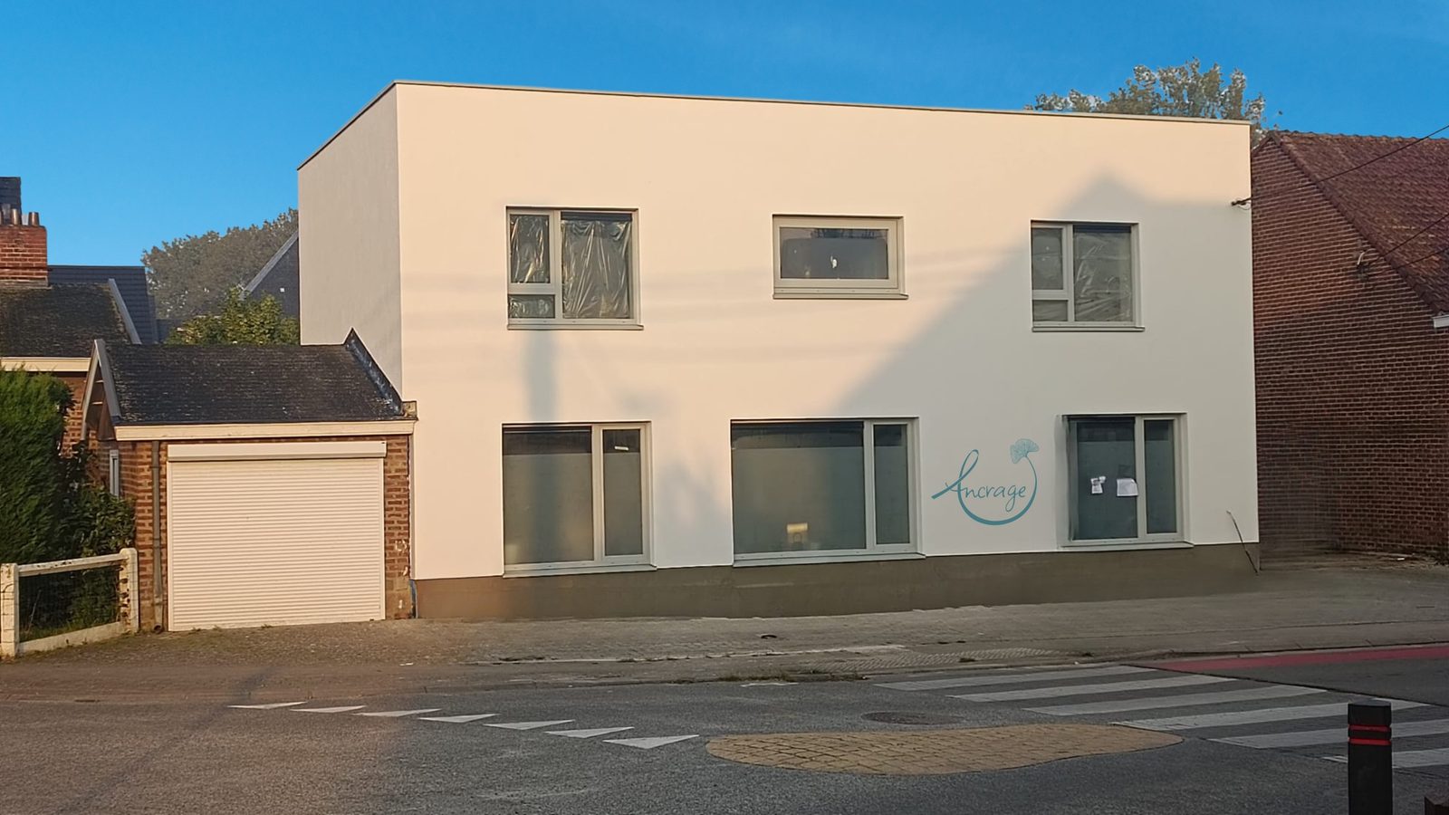 Façade du Centre Paramédical Onco Ancrage, rue de Franquenies à Ottignies